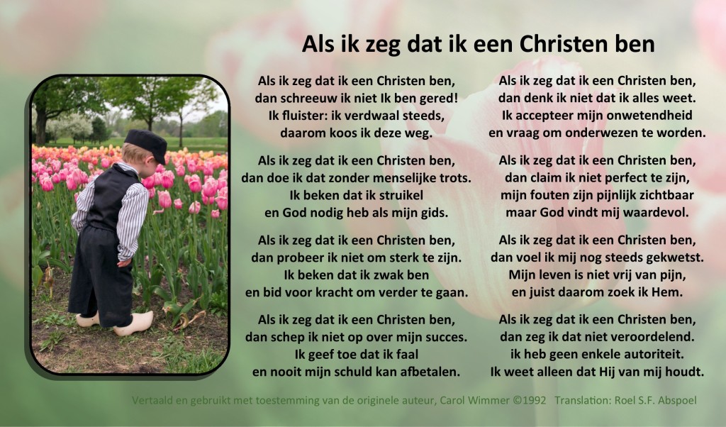 Poem in Dutch