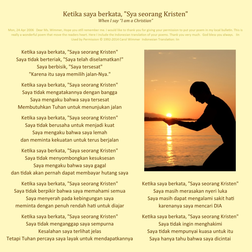 Poem in Indonesian
